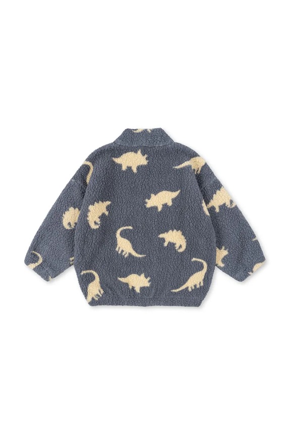 Chłopiec Konges Sløjd bluza polarowa dziecięca JODY TEDDY JACKET GRS KS103479.9BYA niebieski
