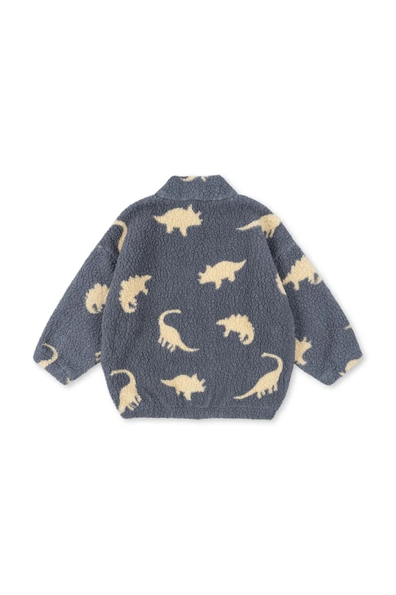 Chłopiec Konges Sløjd bluza polarowa dziecięca JODY TEDDY JACKET GRS KS103479.9BYA niebieski
