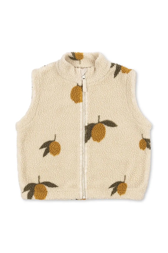 Konges Sløjd bezrękawnik dziecięcy JODY TEDDY VEST GRS KS103481.9BYA beżowy SS26