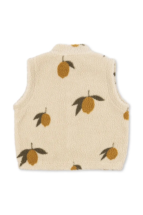 Chłopiec Konges Sløjd bezrękawnik dziecięcy JODY TEDDY VEST GRS KS103481.9BYA beżowy