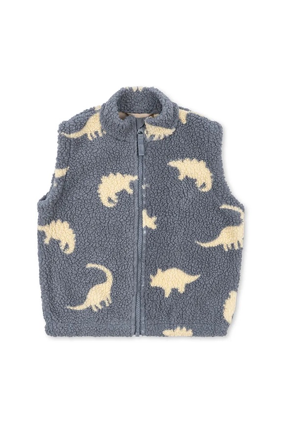 Konges Sløjd vestă copii JODY TEDDY VEST GRS necaptusit albastru KS103481.9BYA