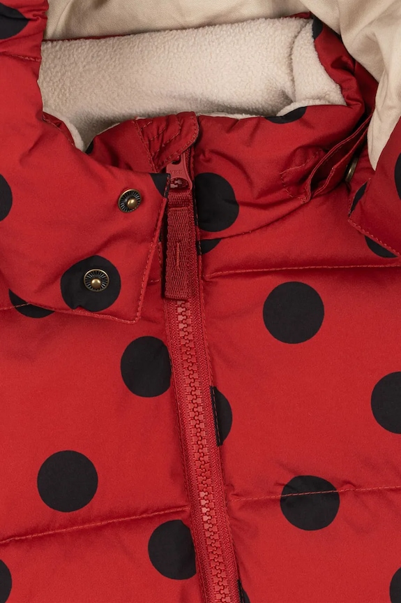 Dětská nepromokavá bunda Konges Sløjd NUKA LADYBUG JACKET GRS červená KS103524.9BYA