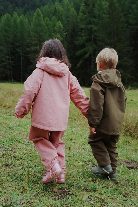 Detská bunda Konges Sløjd AWARD SHELL JACKET FLEXI SIZE GRS nezateplené ružová KS103441.9BYA