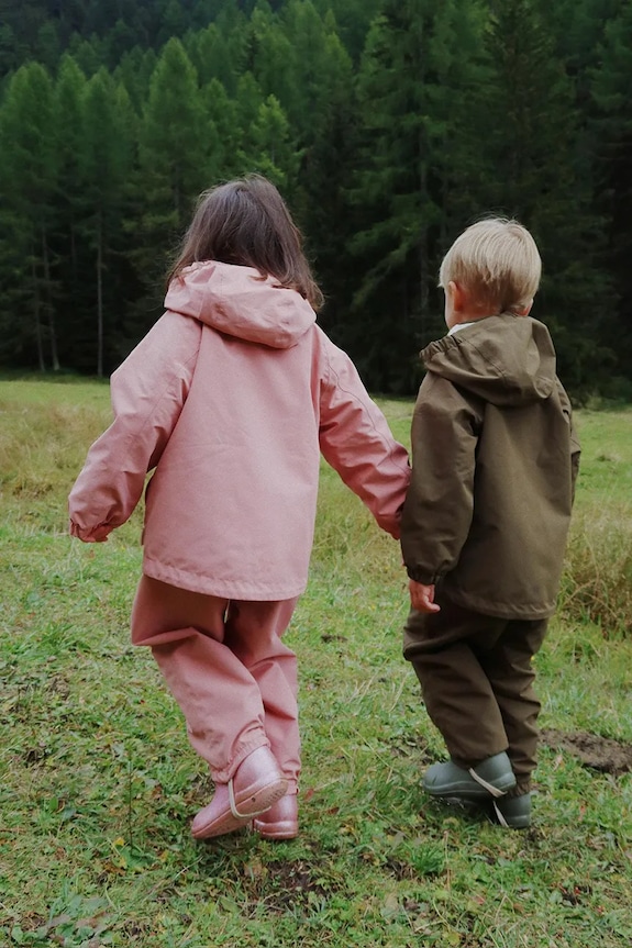 Detská bunda Konges Sløjd AWARD SHELL JACKET FLEXI SIZE GRS nezateplené ružová KS103441.9BYA