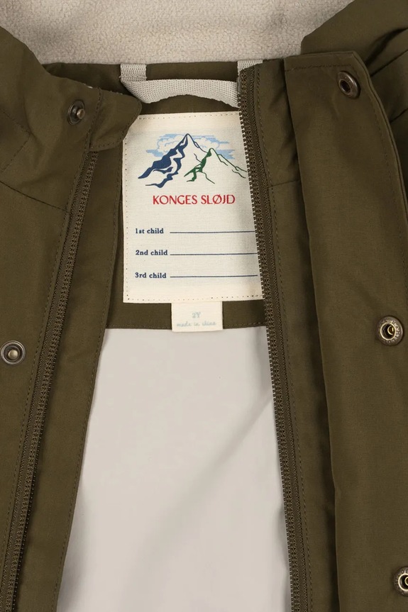 Konges Sløjd kurtka dziecięca AWARD SHELL JACKET FLEXI SIZE GRS KS103441.9BYA