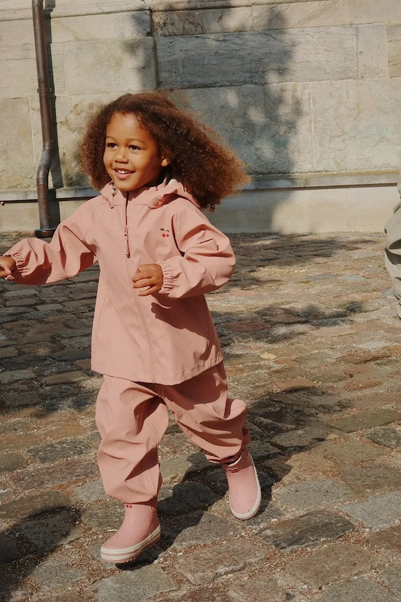 Konges Sløjd completo bambino/a PLAINY RAIN SET transitorio rosa KS103525.9BYA