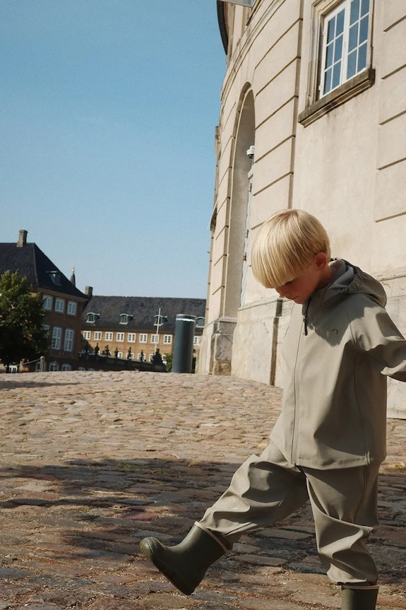 Παιδικό σετ Konges Sløjd PLAINY RAIN SET άλλο πράσινο KS103525.9BYA