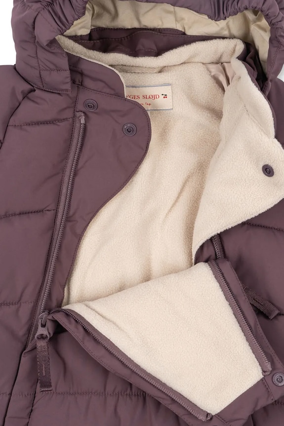 Ολόσωμη φόρμα μωρού Konges Sløjd ALPI BABY SUIT GRS KS103438.9BYA μωβ