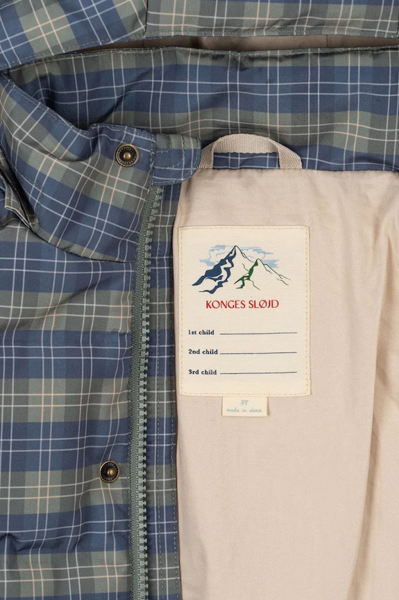 Otroška jakna Konges Sløjd MAGNUM DOWN JACKET PRINT GRS mornarsko modra KS103508.9BYA