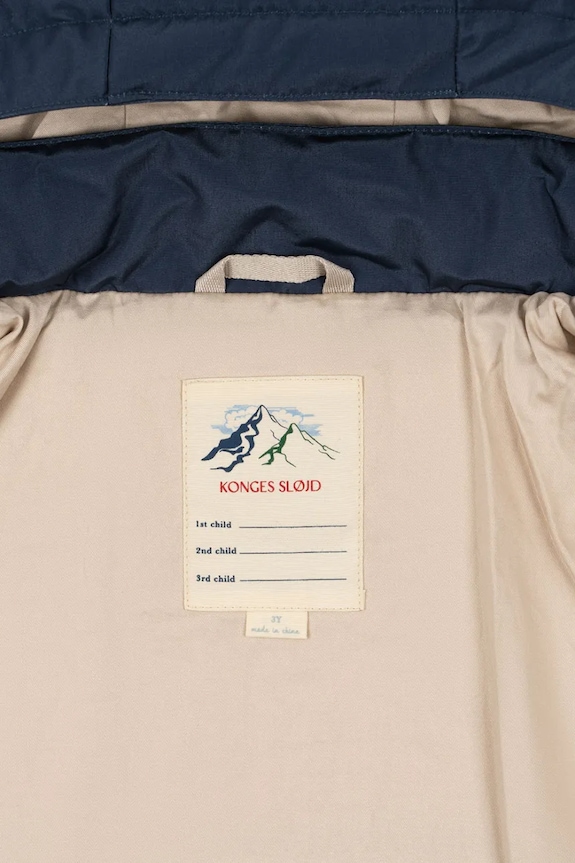 Παιδικό μπουφάν Konges Sløjd MAGNUM DOWN JACKET SOLID GRS σκούρο μπλε KS103510.9BYA