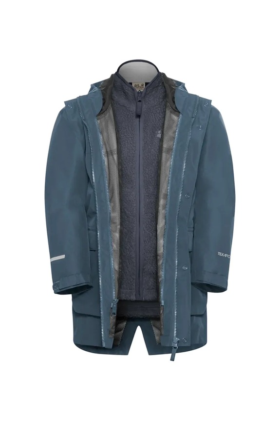 Jack Wolfskin kurtka dziecięca 3IN1 CANVEY KIDS granatowy A65315