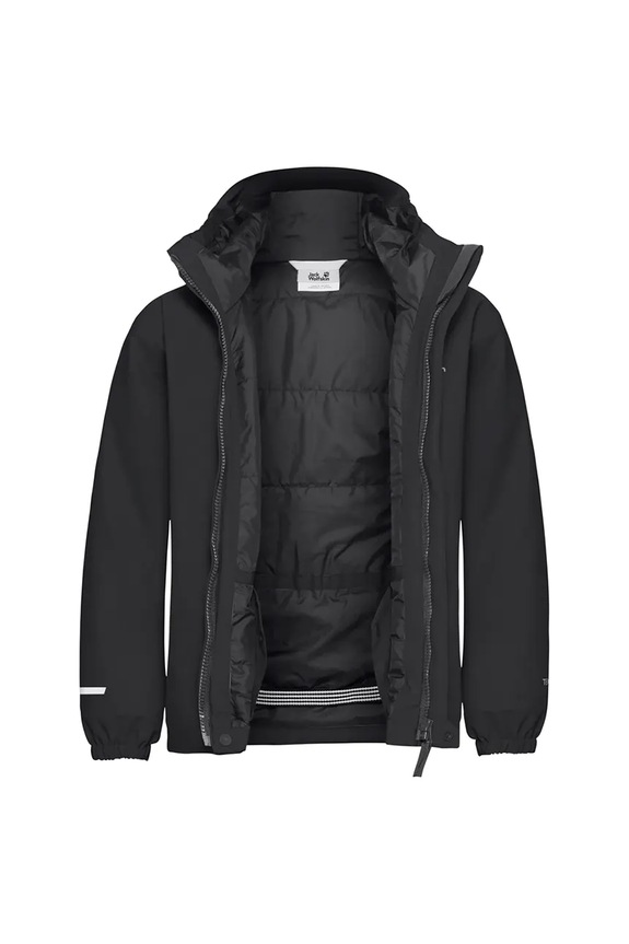 Bunda Jack Wolfskin FLOWLINE SKI JKT KIDS černá A65317.116.152