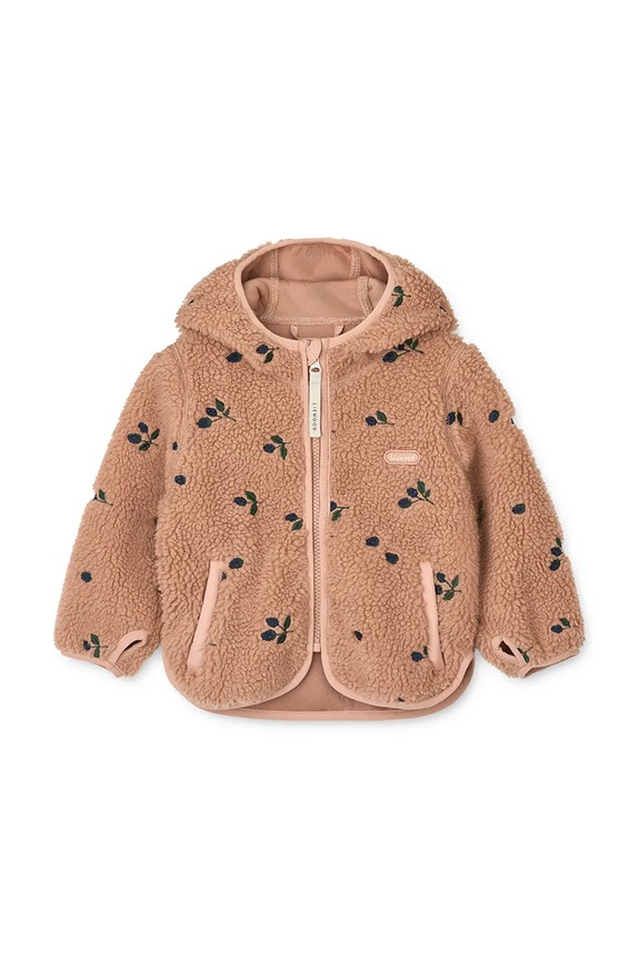 Bunda Liewood Mara Pile Jacket With Ears LW18633.9BYA oranžová AW25