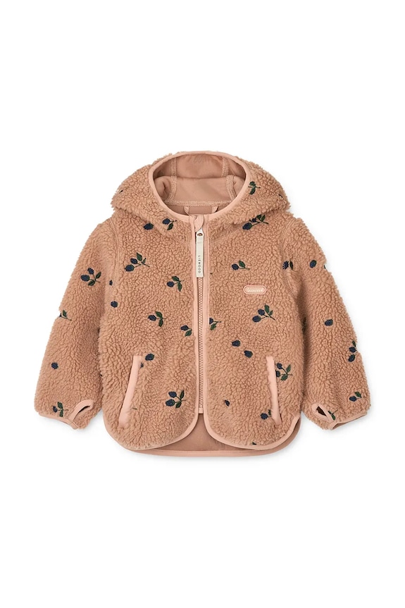 Bunda Liewood Mara Pile Jacket With Ears LW18633.9BYA oranžová AW25