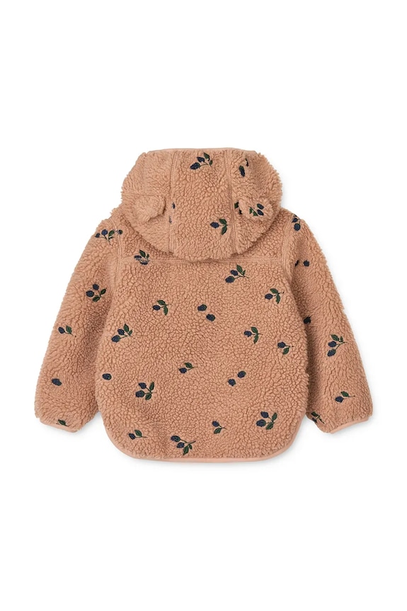 Chlapec Bunda Liewood Mara Pile Jacket With Ears LW18633.9BYA oranžová