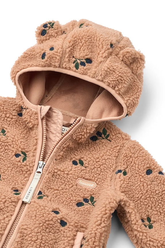 Bunda Liewood Mara Pile Jacket With Ears oranžová LW18633.9BYA