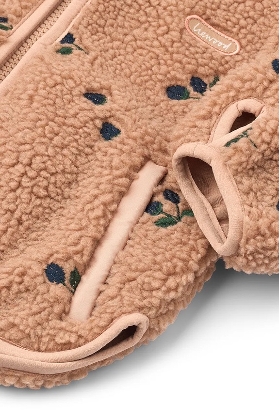 Bunda Liewood Mara Pile Jacket With Ears LW18633.9BYA oranžová