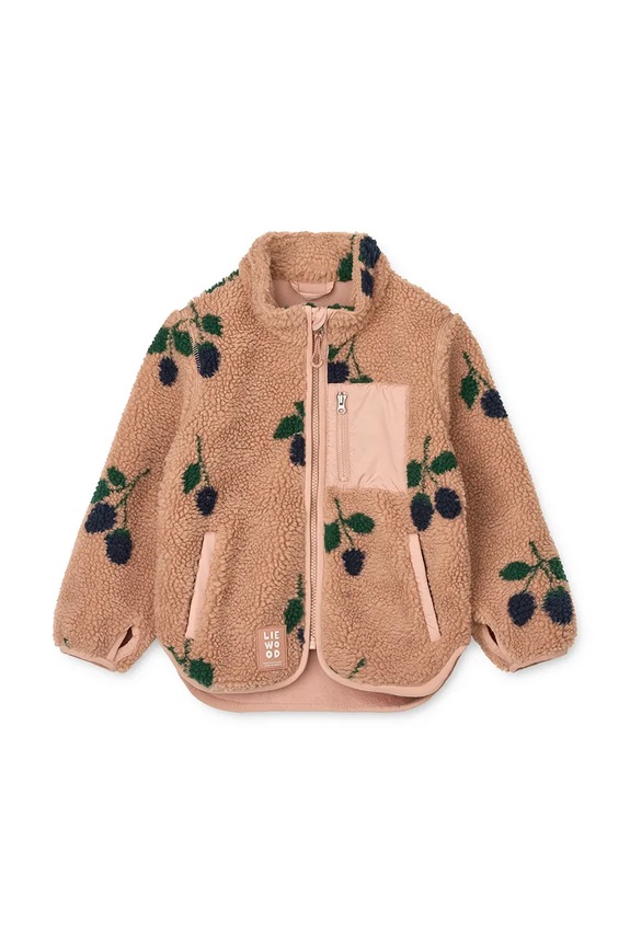 Liewood kurtka dziecięca Nolan Pile Jacket LW19877.9BYA pomarańczowy AW25