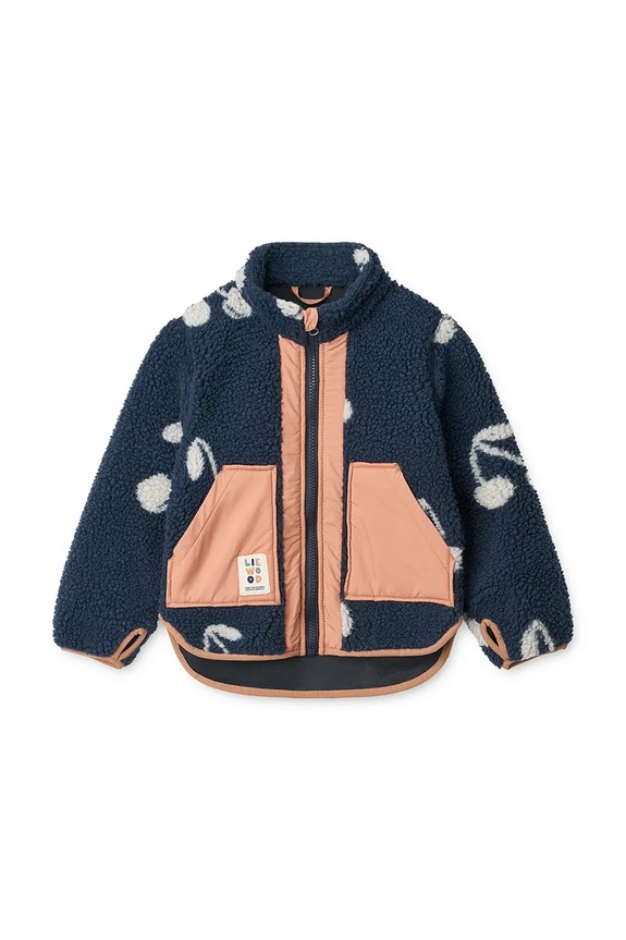 Liewood kurtka dziecięca Noam Pile Jacket pozostałe granatowy LW20017.9BYA