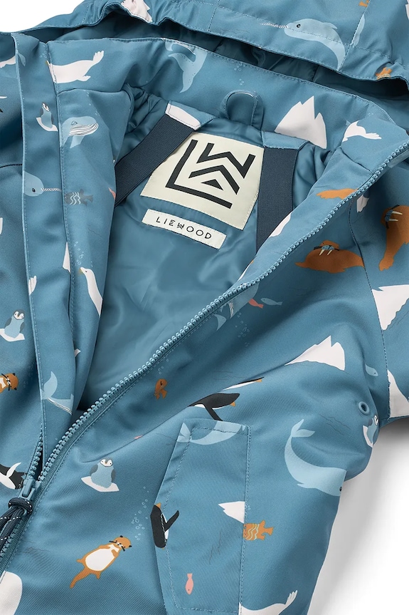 Παιδική ολόσωμη φόρμα Liewood Maddy Snowsuit LW20051.9BYA μπλε