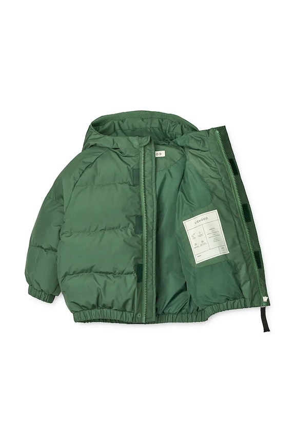 CHLAPEC Kojenecká bunda Liewood Adelina Jacket With Ears LW20055.9BYA zelená
