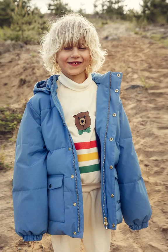 Mini Rodini kurtka dziecięca pozostałe niebieski 25710111