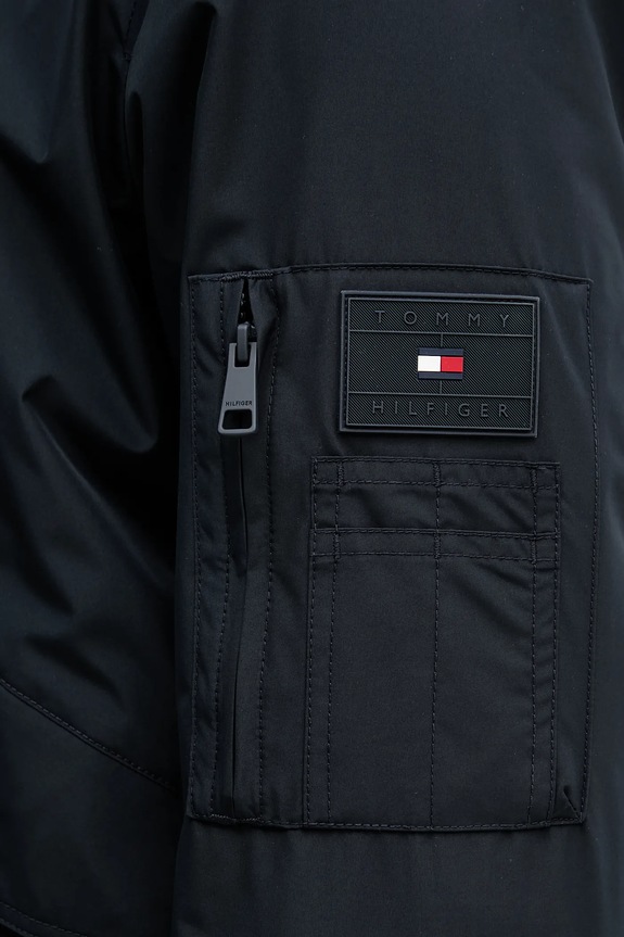 Bunda Tommy Hilfiger MW0MW39629 tmavomodrá