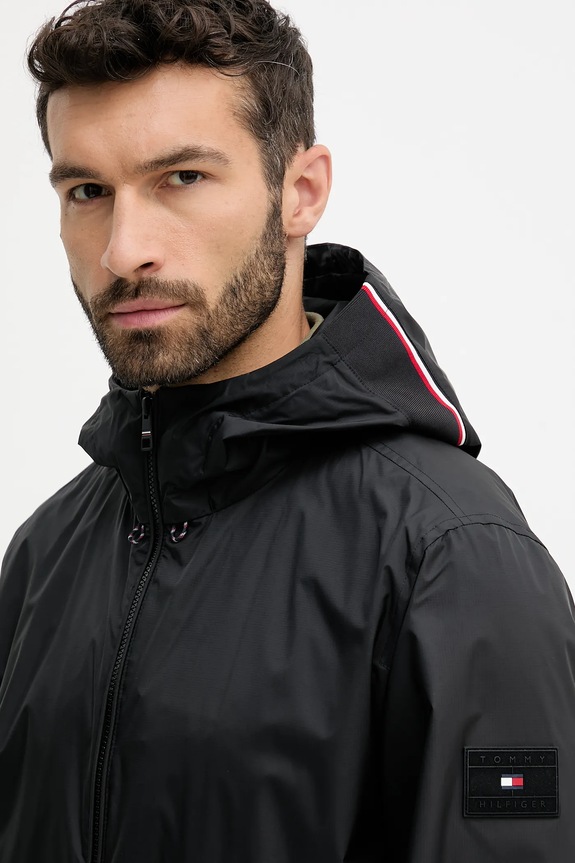 Bunda Tommy Hilfiger černá MW0MW40225