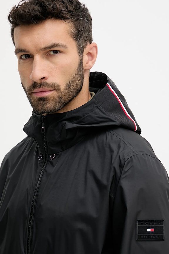 Bunda Tommy Hilfiger černá MW0MW40225