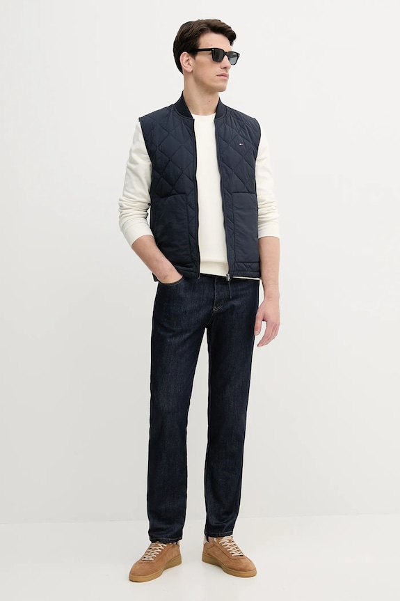 Tommy Hilfiger vestă MW0MW39647 bleumarin AW25