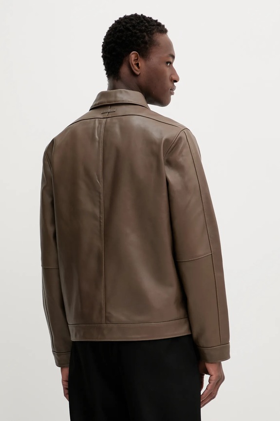 Oblečení Kožená bunda Calvin Klein LV04LB901G hnědá