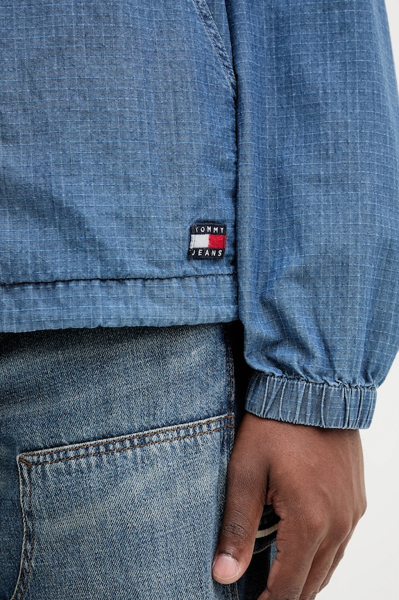 Rifľová bunda Tommy Jeans DM0DM21243 tmavomodrá