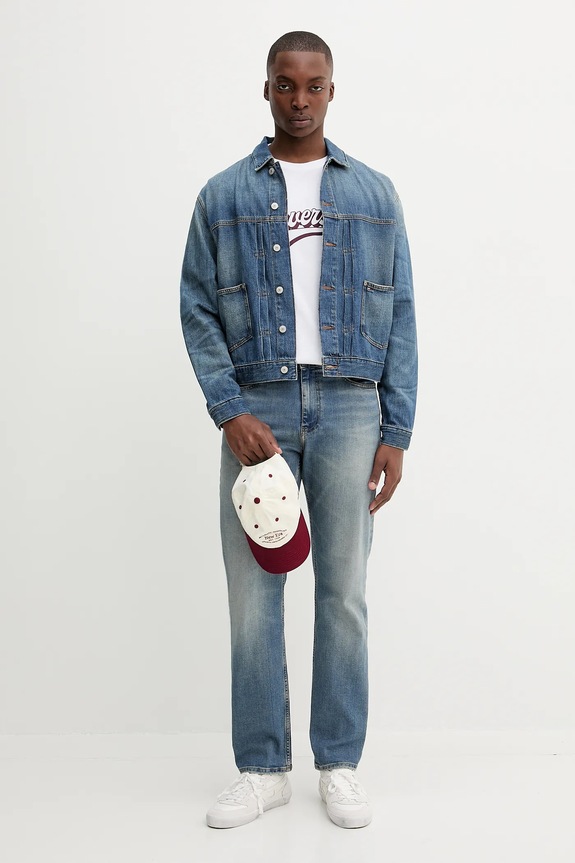Tommy Jeans kurtka jeansowa DM0DM21724 niebieski AW25