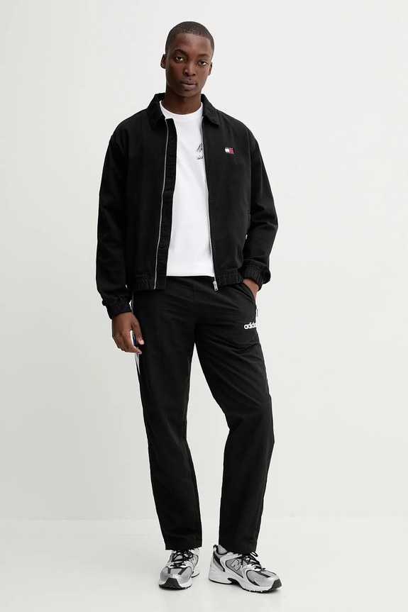 Tommy Jeans geacă jeans DM0DM21930 negru AW25