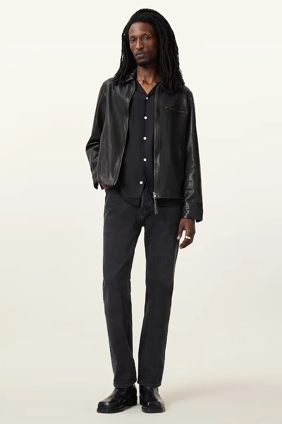 Kožená bunda AllSaints MILLER M009LA