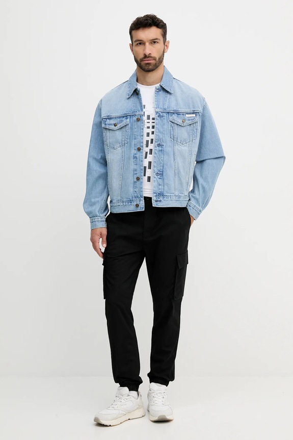 Calvin Klein Jeans giacca LV04RB794G blu AW25