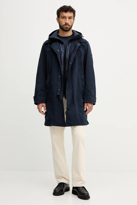 Bunda BOSS Orange Ocozy1 50543497 tmavomodrá AW25