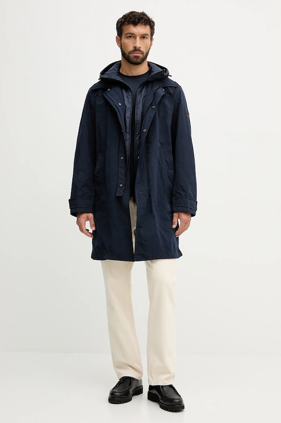 Bunda BOSS Orange Ocozy1 50543497 tmavomodrá AW25