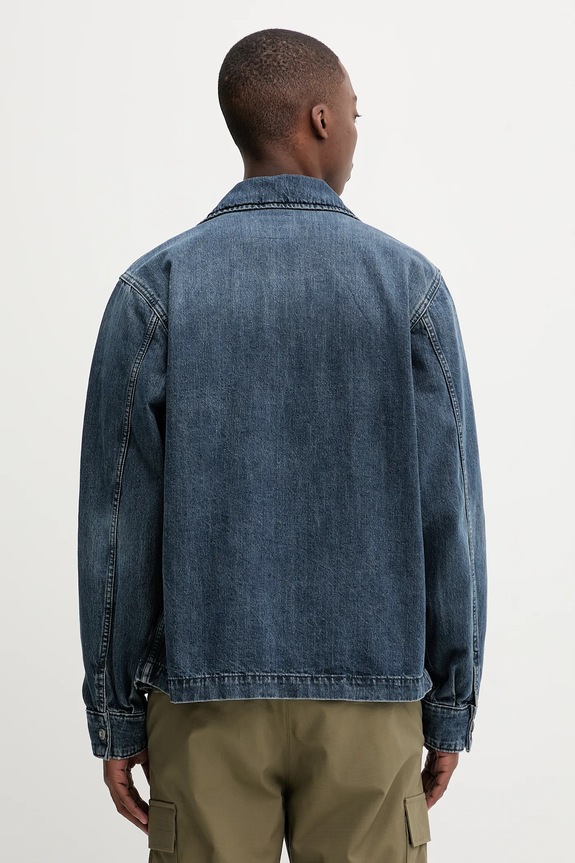 Hugo Blue kurtka jeansowa Chian 50541725 granatowy AW25