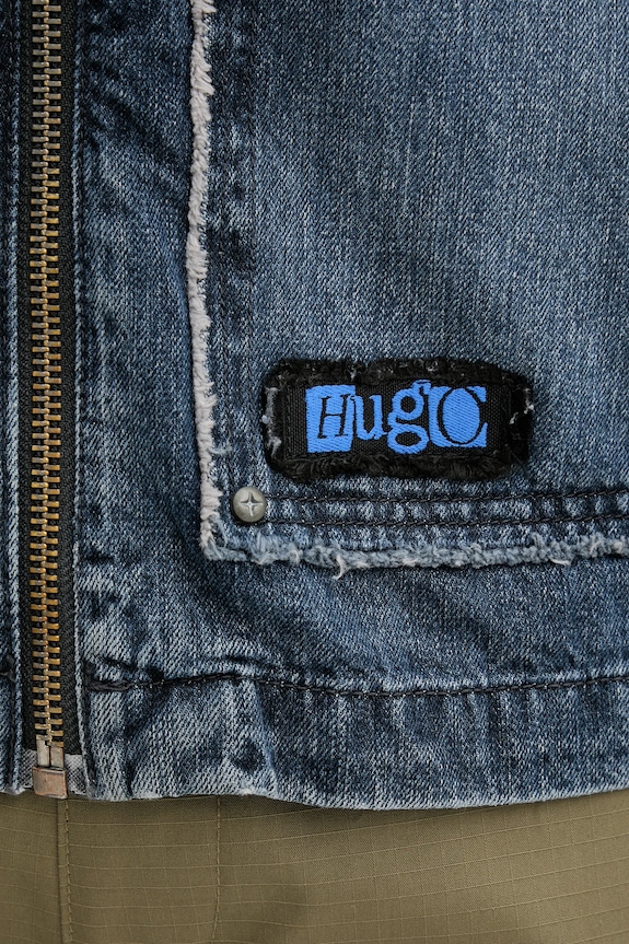 Hugo Blue kurtka jeansowa Chian granatowy 50541725