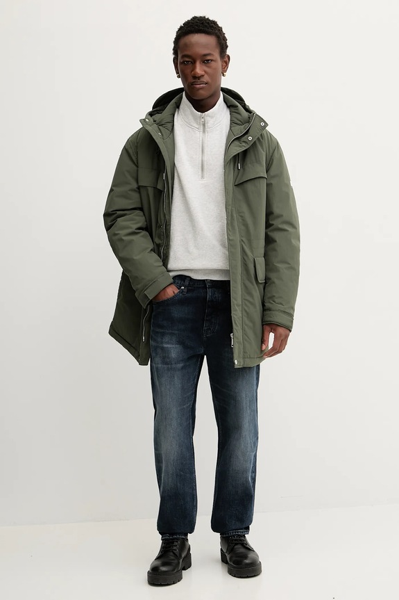 Tommy Jeans parka DM0DM22251 zielony AW25