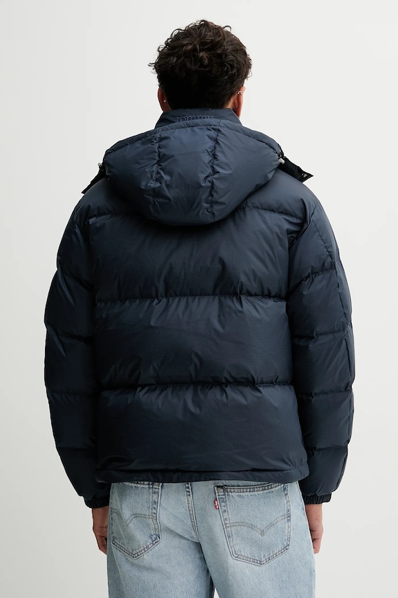 Ρούχα Μπουφάν με επένδυση από πούπουλα Tommy Jeans DM0DM22036 σκούρο μπλε