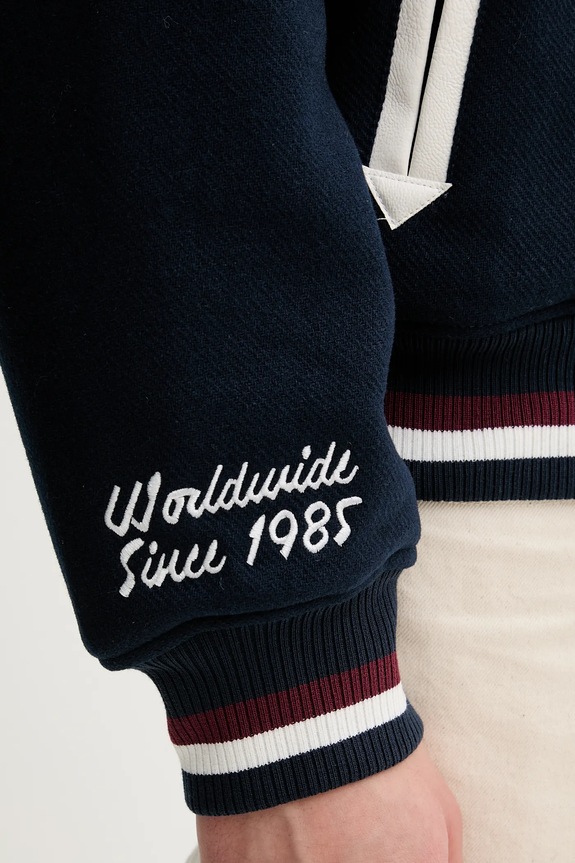 Bunda Tommy Jeans DM0DM22043 tmavomodrá