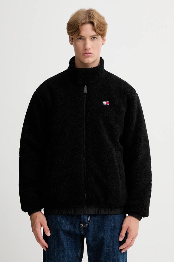 Obojstranná bunda Tommy Jeans DM0DM22064 modrá AW25