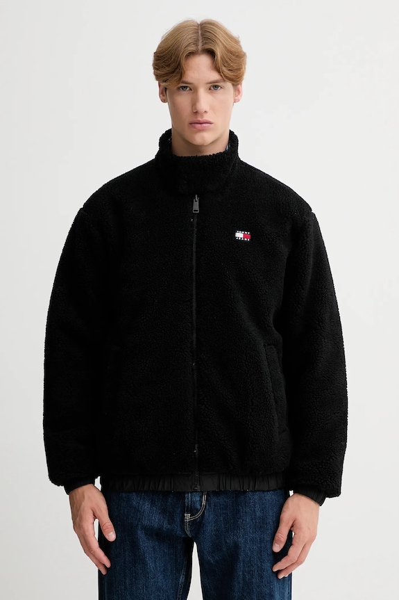 Obojstranná bunda Tommy Jeans DM0DM22064 modrá AW25