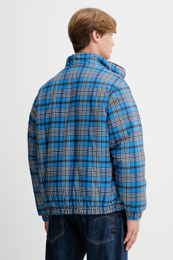 Obojstranná bunda Tommy Jeans modrá DM0DM22064
