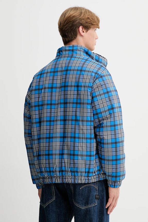 Obojstranná bunda Tommy Jeans modrá DM0DM22064