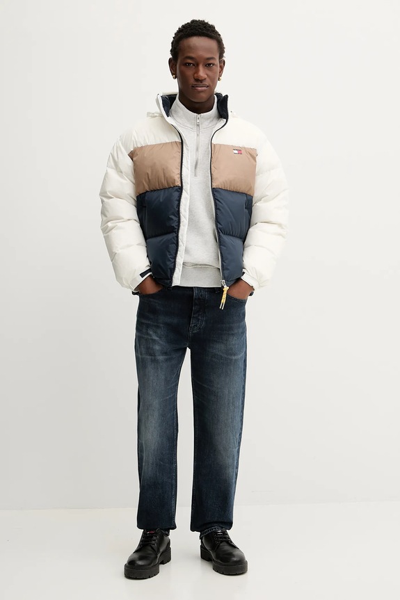 Tommy Jeans kurtka puchowa DM0DM22117 granatowy AW25