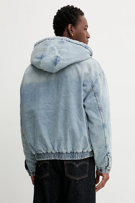 Odzież Tommy Jeans kurtka jeansowa DM0DM22137 niebieski