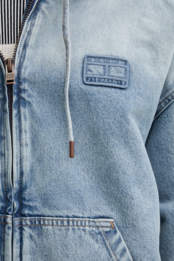 Tommy Jeans kurtka jeansowa DM0DM22137 niebieski